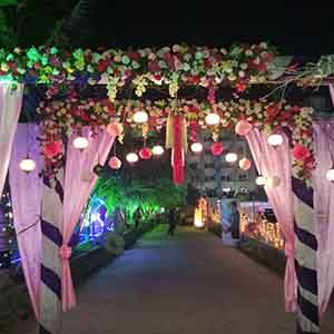 wedding entrance decoration om leisure resort puri