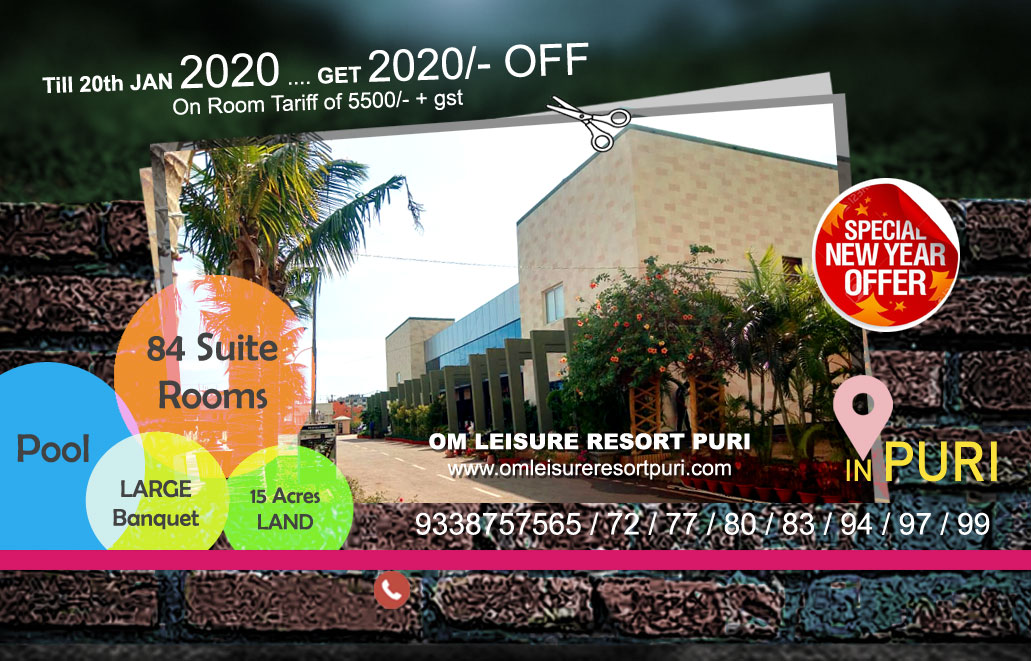 New Year Offer On Room Om Leisure Resort Puri
