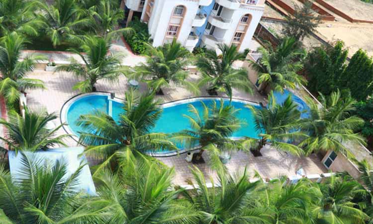 Om Leisure Resort Puri - Swimming Pool Top View